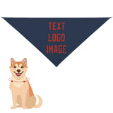 Custom Blue Orange Red Pet Scarf