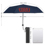 Custom Blue Orange Red Automatic Umbrella