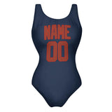 Custom Blue Coral Red Swimsuit