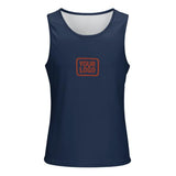Custom Blue Coral Red Men's Tank Top