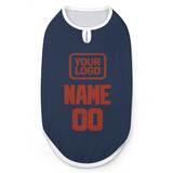 Custom Blue Coral Red Pet Vest