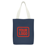 Custom Blue Coral Red Canvas Tote Bag