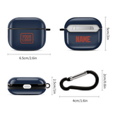 Custom Blue Coral Red AirPods Case (3rd Generation)