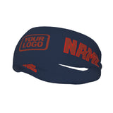 Custom Blue Coral Red Sports headband