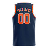Custom Blue & Orange Red Colors Design Sports Basketball Jersey