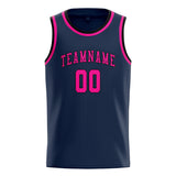 Custom Blue & Pink Colors Design Sports Basketball Jersey