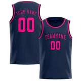 Custom Blue & Pink Colors Design Sports Basketball Jersey