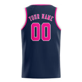 Custom Blue & Pink Colors Design Sports Basketball Jersey