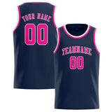 Custom Blue & Pink Colors Design Sports Basketball Jersey