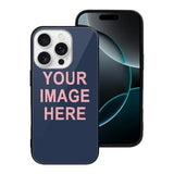 Custom Blue Light Pink Phone Case