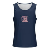 Custom Blue Light Pink Men's Tank Top