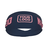 Custom Blue Light Pink Sports headband