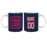Custom Blue Light Pink Mug