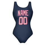 Custom Blue Light Pink Swimsuit