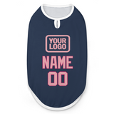 Custom Blue Light Pink Pet Vest