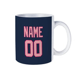Custom Blue Light Pink Mug