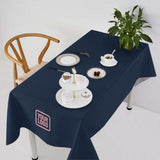 Custom Blue Pink Square Table Cloth