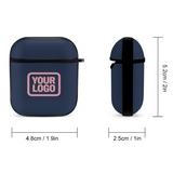 Custom Blue Light Pink AirPods Case