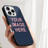 Custom Blue Light Pink Phone Case