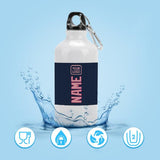 Custom Blue Light Pink Sports Bottle