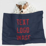 Custom Blue Red Pet Blanket