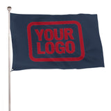 Custom Blue Red Flag
