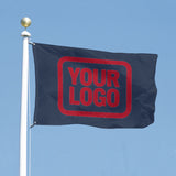 Custom Blue Red Flag