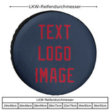 Custom Blue Red Truck Tires