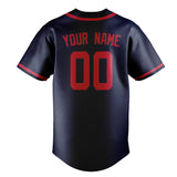 Custom Blue & Red Colors Design Sports Baseball Jersey