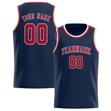 Custom Blue & Red Colors Design Sports Basketball Jersey