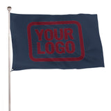 Custom Blue Crimson Red Flag