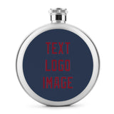 Custom Blue Crimson Red Hip Flask