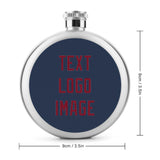 Custom Blue Crimson Red Hip Flask