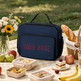 Custom Blue Crimson Red Lunch Bag