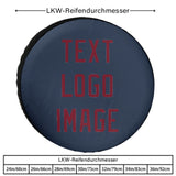 Custom Blue Crimson Red Truck Tires