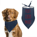 Custom Blue Crimson Red Pet Scarf