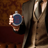 Custom Blue Crimson Red Hip Flask