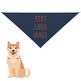 Custom Blue Coral Red Pet Scarf