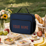 Custom Blue Coral Red Lunch Bag
