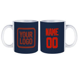 Custom Blue Orange Red Mug