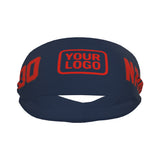 Custom Blue Orange Red Sports headband
