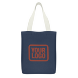 Custom Blue Orange Red Canvas Tote Bag