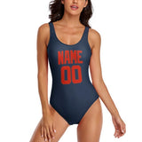 Custom Blue Orange Red Swimsuit