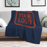 Custom Blue Coral Red Blanket