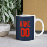Custom Blue Orange Red Mug