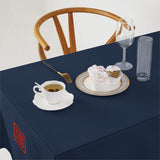 Custom Blue Coral Red Square Table Cloth