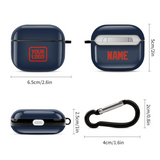 Custom Blue Orange Red AirPods Case (3rd Generation)