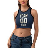 Custom Blue Cream Sleeveless Tank Top