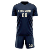 Custom Blue Cream Soccer Jersey