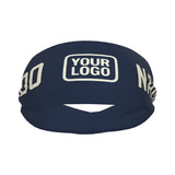 Custom Blue Cream Sports headband